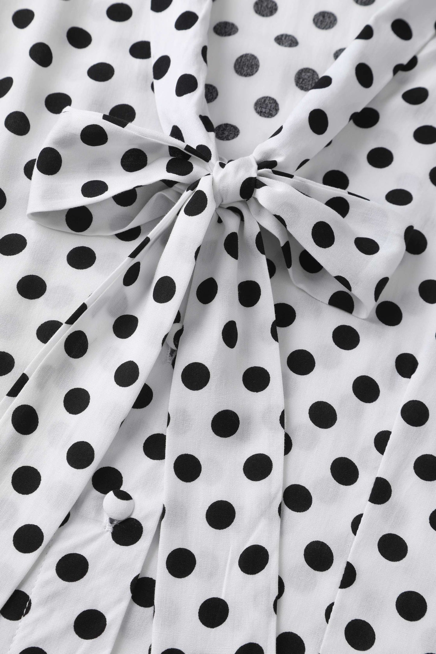 Margaret Polka Dot Long Sleeved Blouse In White