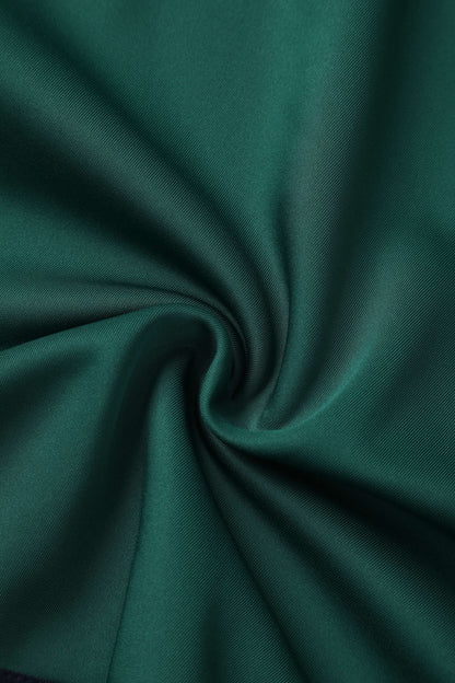 Maria Circle Dress in Green & Blue