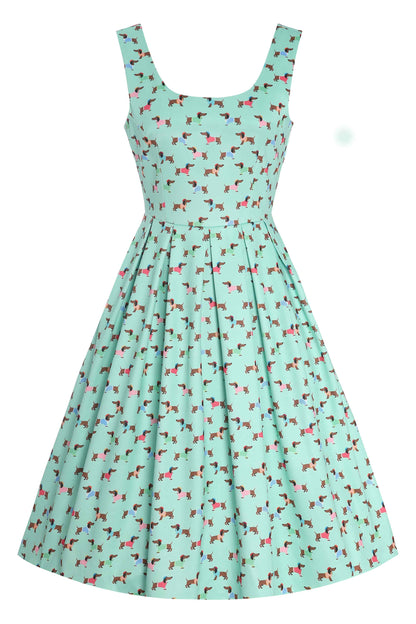 Amanda Picasso Sausage Dog Flared Dress