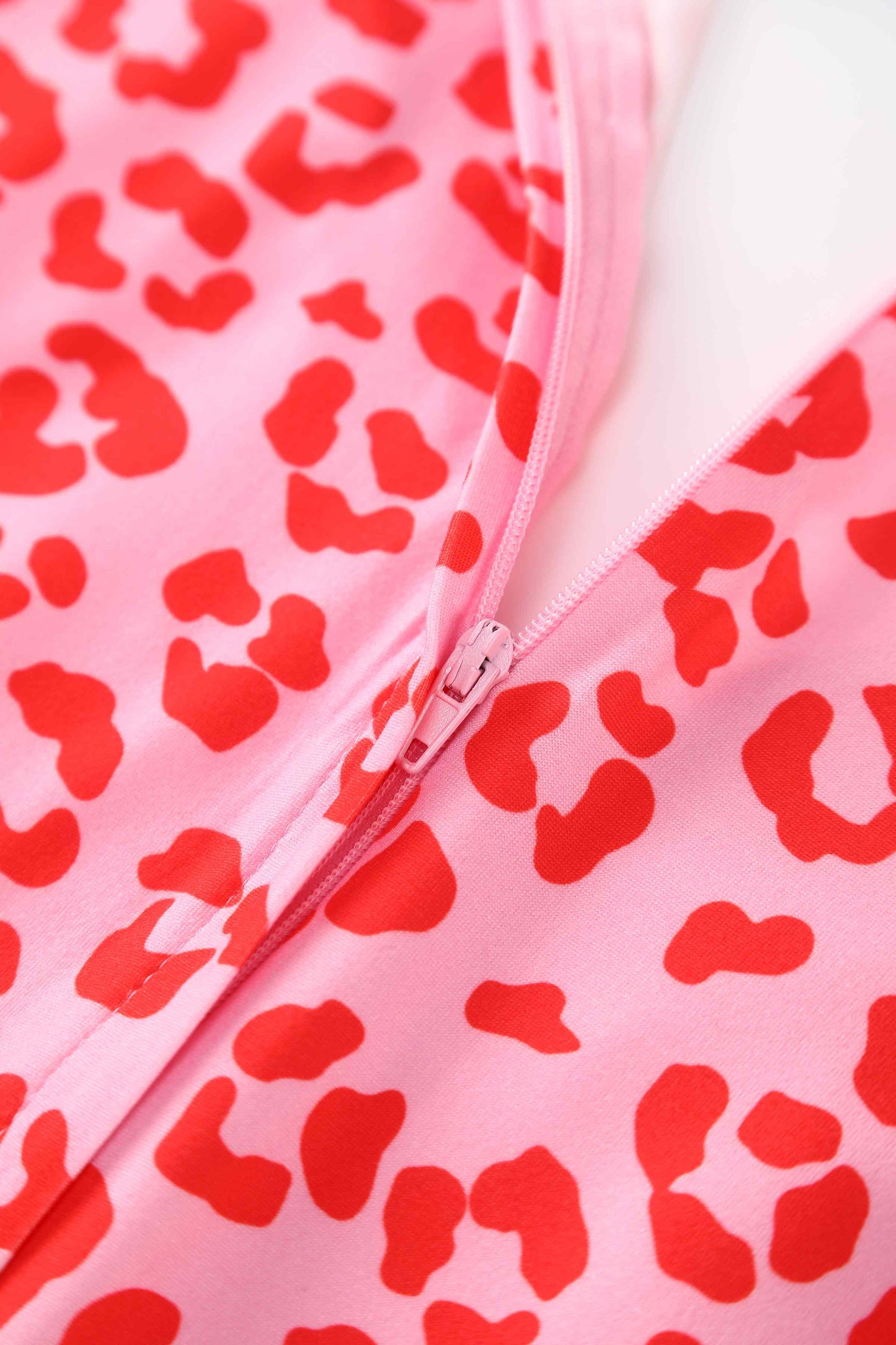 Julia Pink Cheetah Print Midi Dress