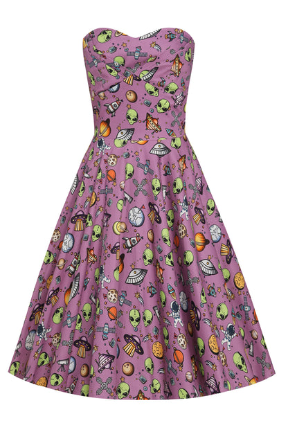 Melissa Purple UFOs Strapless Dress