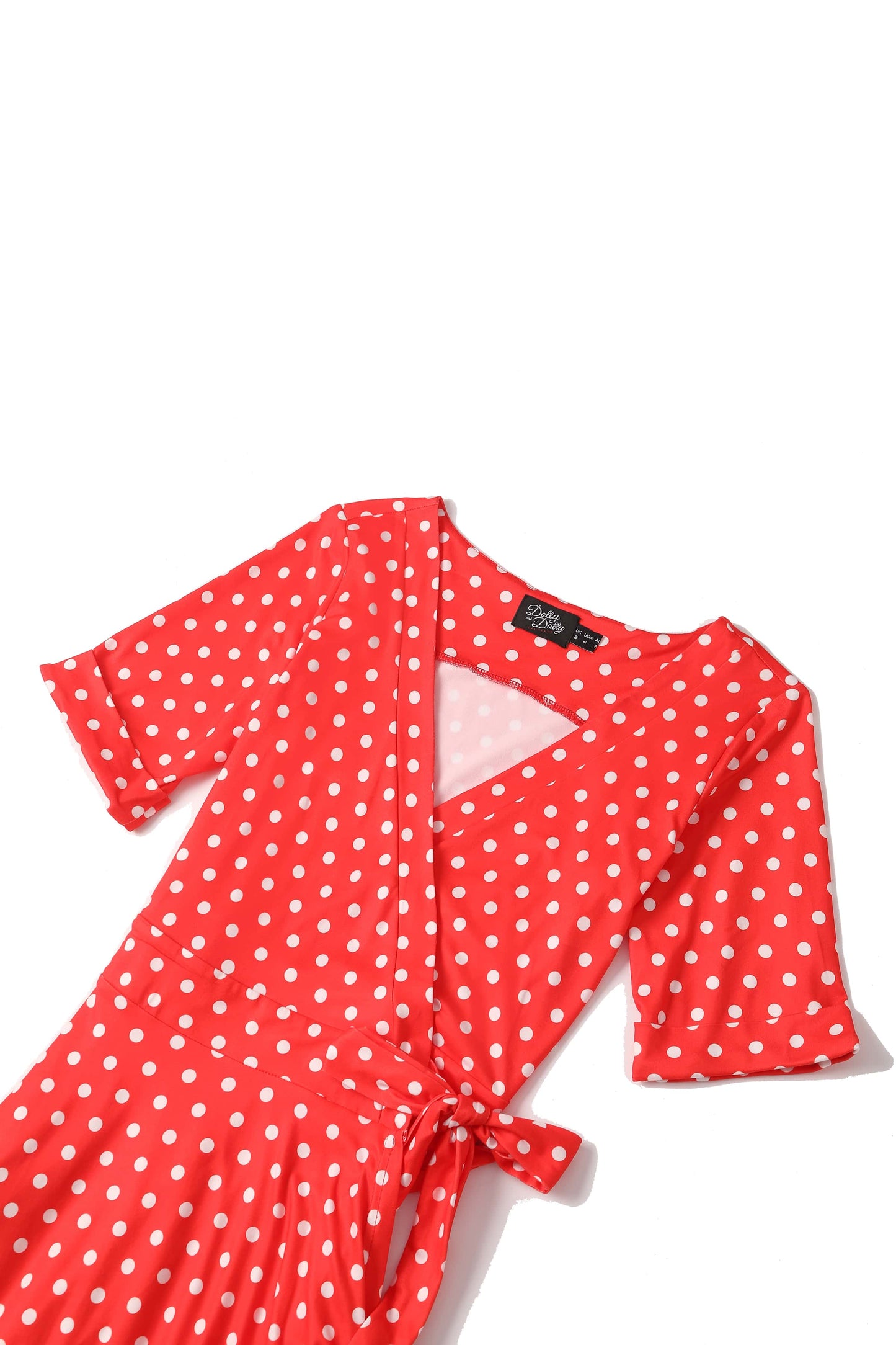 Matilda Red Polka Dot Wrap Dress