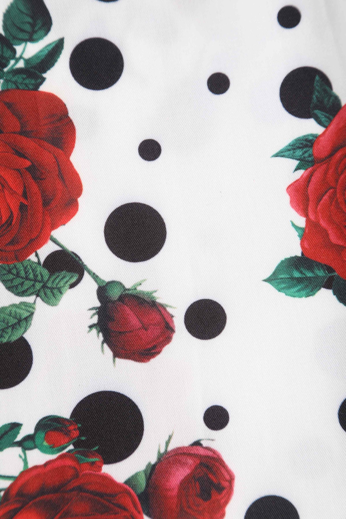 Lisette Retro Polka Dot & Rose Bolero Jacket
