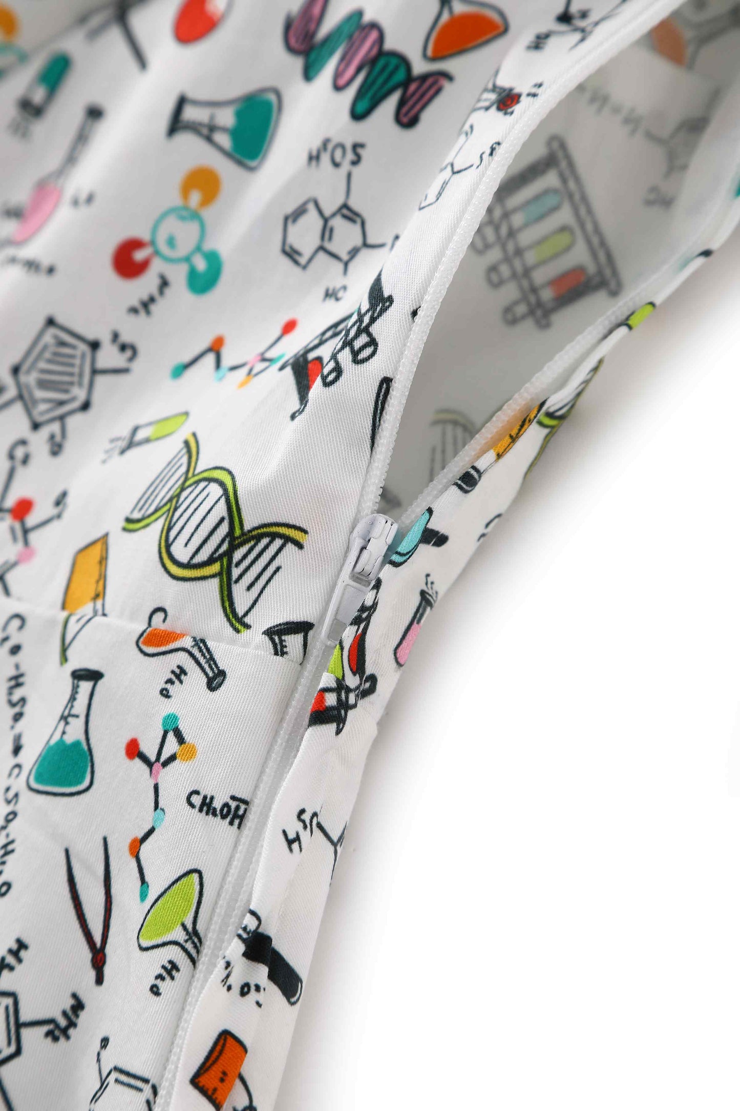 Mabel Science Midi Shirt Dress In White
