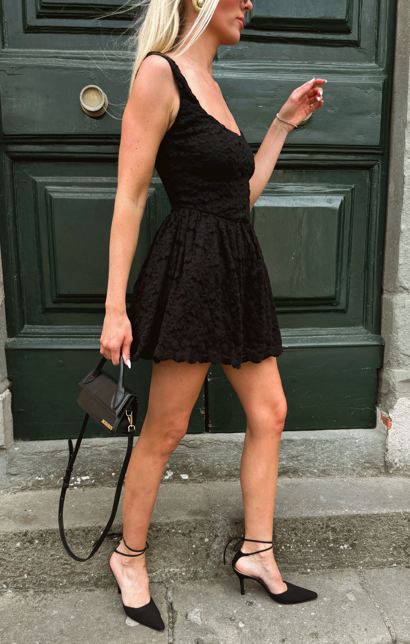 Ricci Skort Dress ~ Black Lace