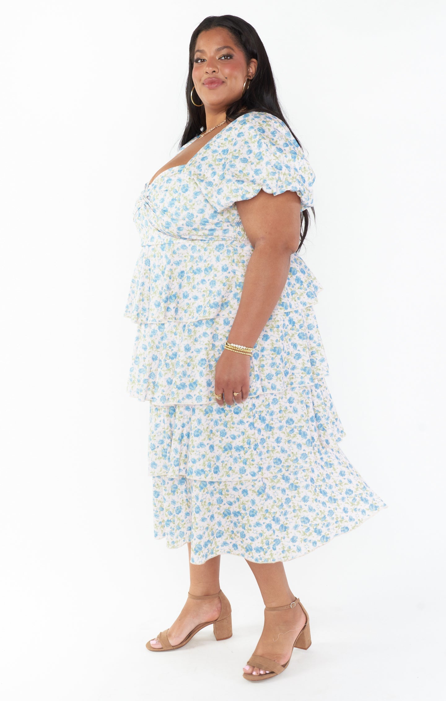Va Va Midi Dress ~ Charming Rose
