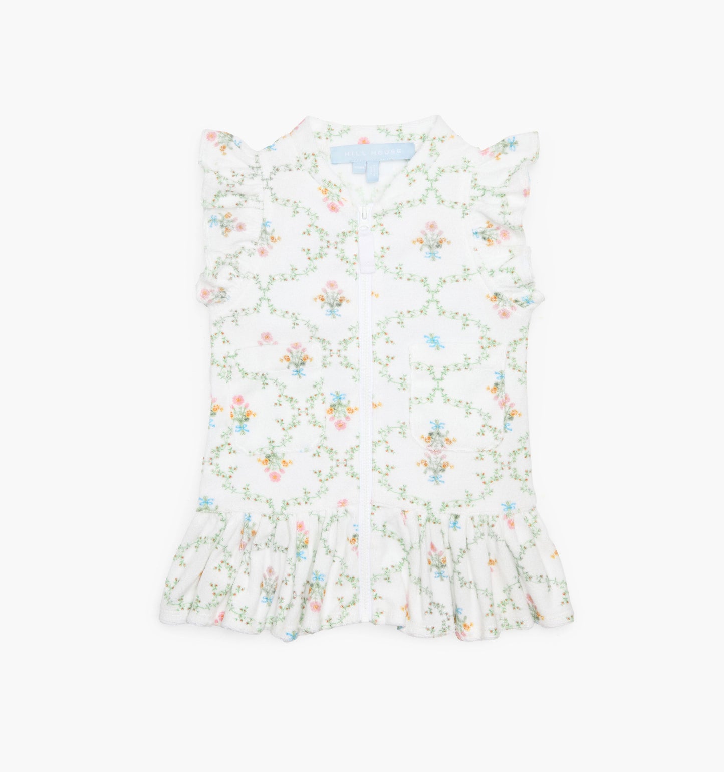 The Baby Frankie Beach Dress - Pastel Trellis