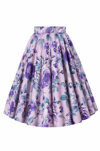 Maisie Lilac Rose Full Circle Midi Skirt