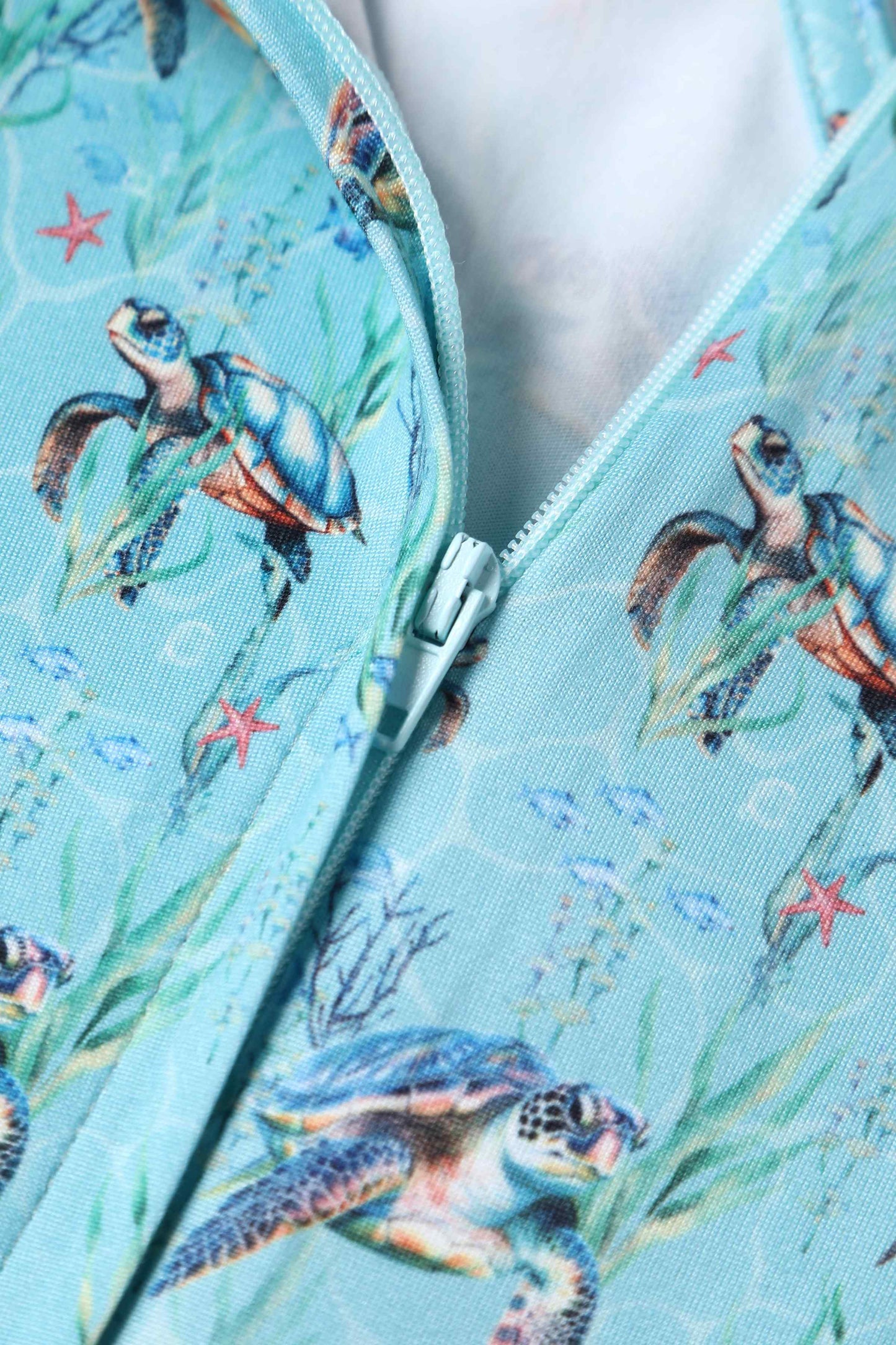 Billie Underwater Turtle Flared Dress