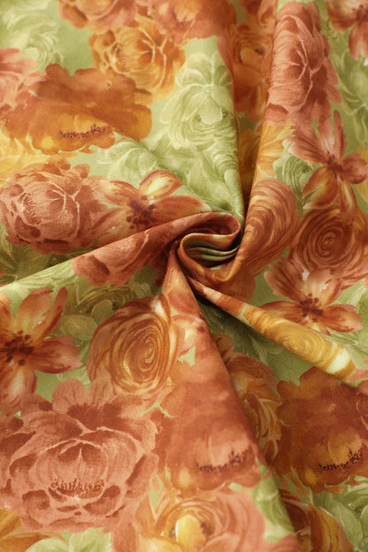 Mollie Vintage Floral Full Circle Shirt Dress